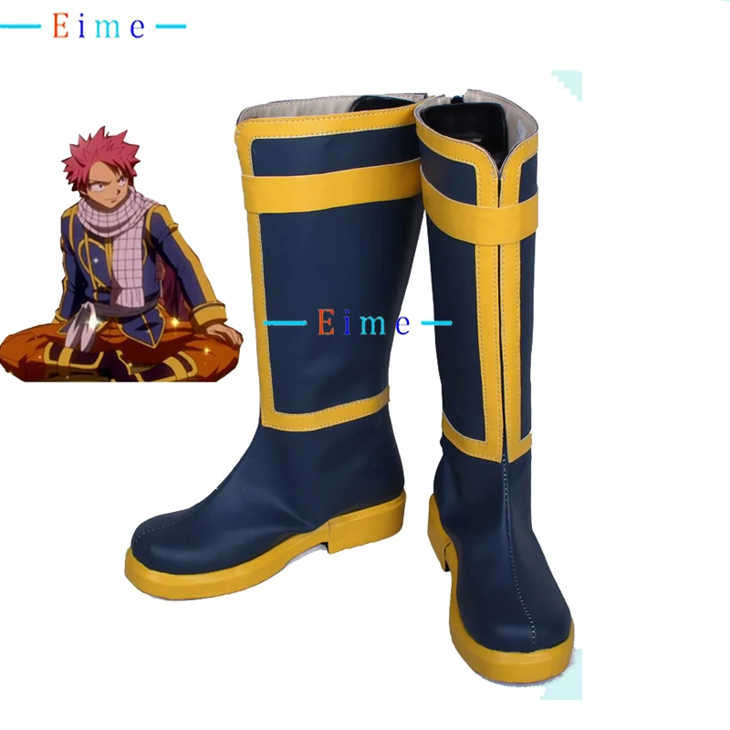 

Natsu Dragneel Cosplay Shoes PU Leather Shoes Halloween Carnival Boots Anime Accessories Cosplay Props Custom Made