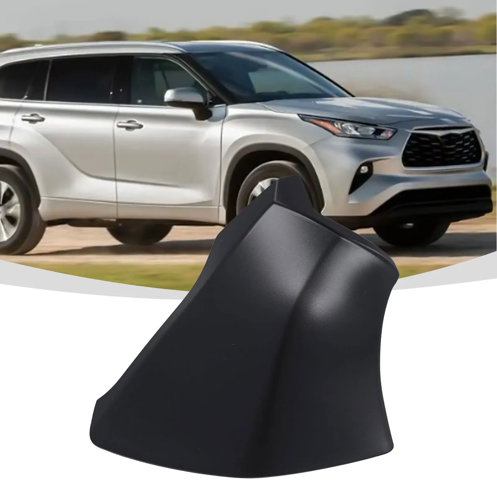 Mirror Lower Cover Colour Black Rearview Mirror Triangle Cover Replacement Installation ABS Material High Universality Fitment