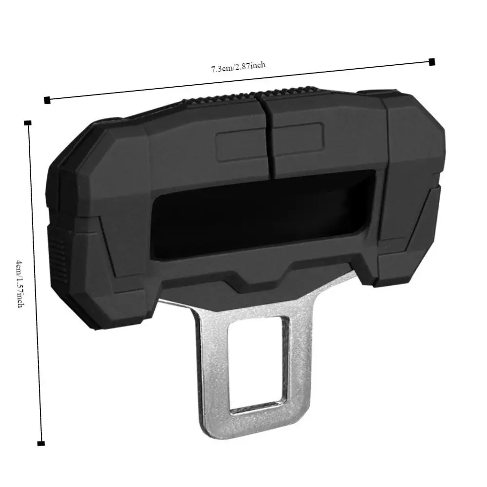 2 pcs Anti Scratch Belt Buckle Covers Silicone Case Snap Protector Seat Belt Clip 2 pcs Anti Abnormal Noise Protective Cover