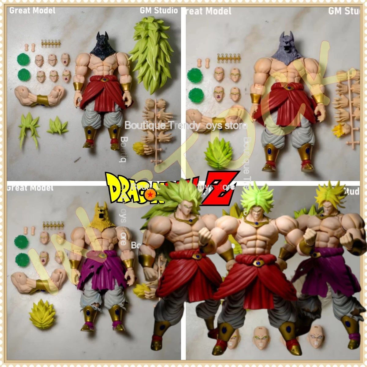 

【In Stock】GM Studio Dragon Ball Broly 26cm 01A01B01C Action Figure Animation Model Toy Collection Gift