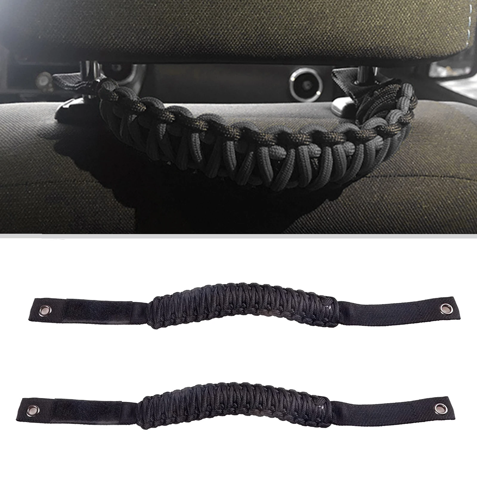 

Armrest Top Grab Handles Grip Bar Pulling Tab Roll Bar Mount for Jeep Wrangler TJ CJ YJ JK JL 1955-2021 Handrail Acces