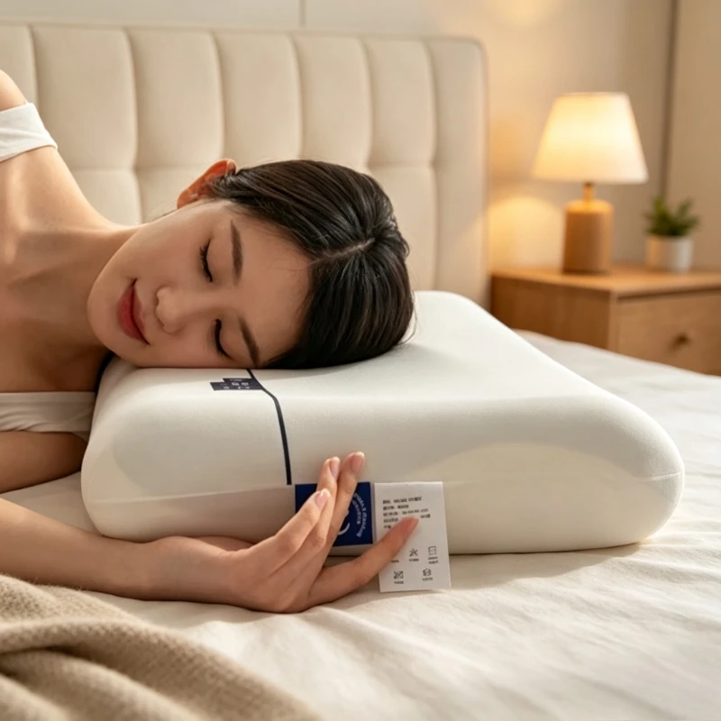 Memory Foam Pillow Cooling Breathable Cervical Neck Support with Washable Cover Hotel Style Summer Sleep 메모리폼 베개