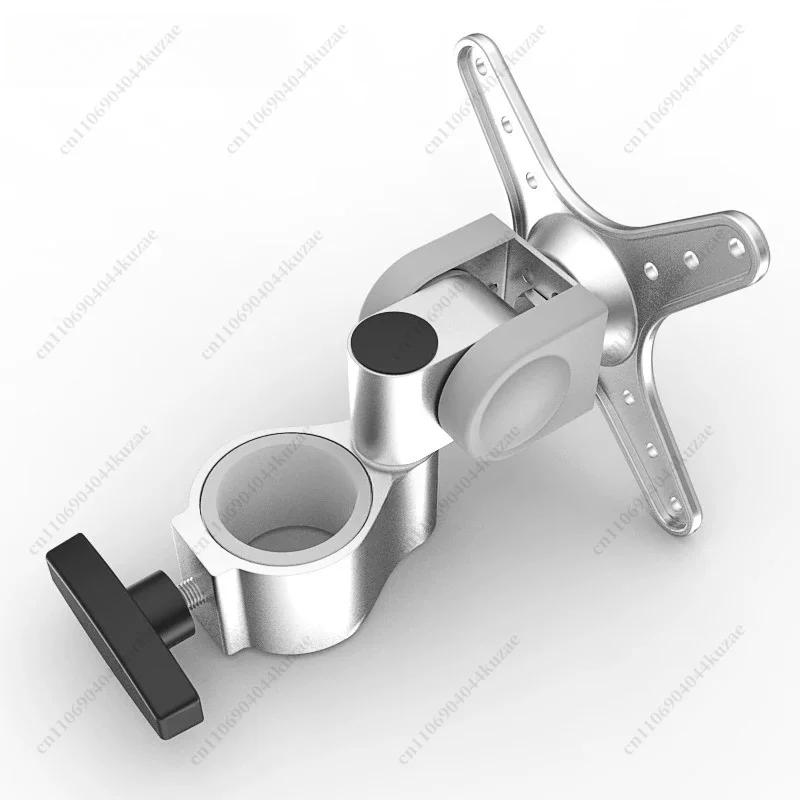 support-de-fixation-rotatif-reglable-en-metal-accessoire-diy-compatible-avec-support-de-moniteur-a-tube-rond-de-38-mm