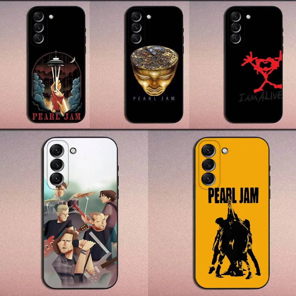 

Band P-Pearl J-Jam Phone Case For Samsung Galaxy A20,A21s,A22,A31,A32,A52,A53,A72,73,A80 Soft Black Cover