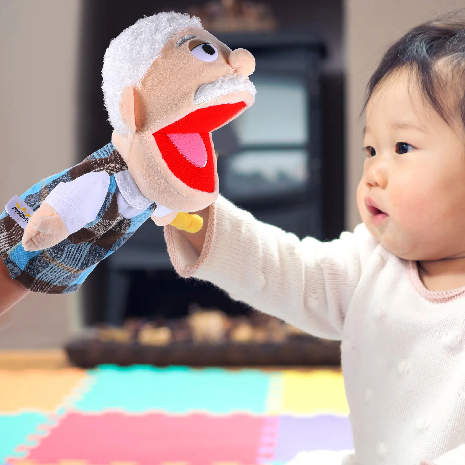 

Набор декоративных кукол-марионеток, 2 шт., яркие цвета, тонкая текстура, реалистичный дизайн для развития воображения детей, игр и навыков общения