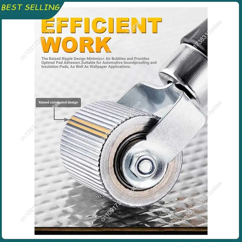 N09R-Car Audio Sound Deadening Roller Seam Roller 2-Pack Heat Abatement Mat Noise Roller Sound Insulation Tool For Auto