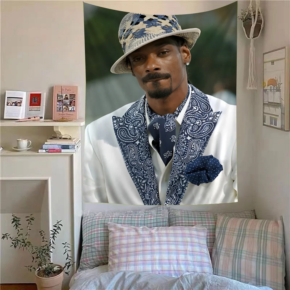 Rapper Snoop Dogg Colorful Tapestry Wall Hanging Hanging Tarot Hippie Wall Rugs Dorm Wall Art Decor