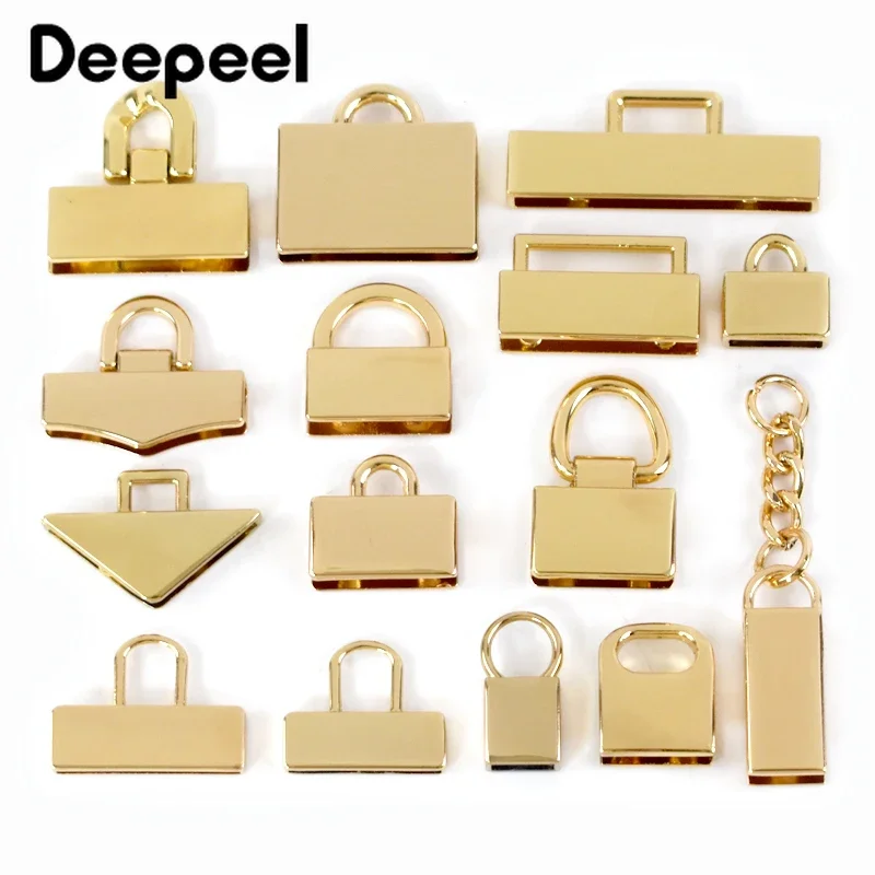 2/4/10Pcs Deepeel Bag Side Clip Metal Buckles Backpack Strap Connect Clasp Hanger Tail Clips Screw Leather Craft DIY Accessories