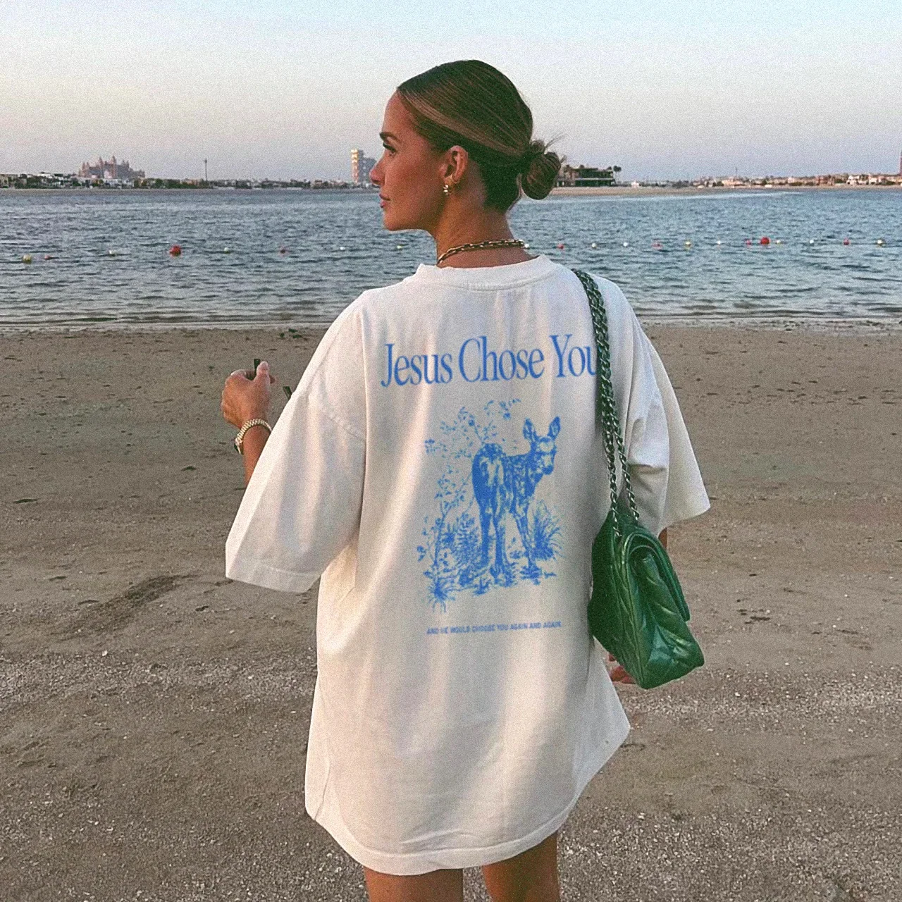 Jesus Choose Graphic Tee Vintage Short Sleeve Women Tshirt Cotton Religious Retro Bible Verse Tops Unisex Christian Clothing