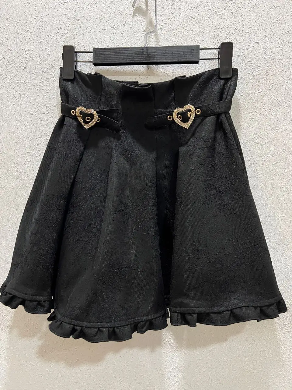 Japanese Rojita New Heart Buckle Rhinestone Mine Series Mass-Produced All-Match and Sweet Cute Skirt Skirt