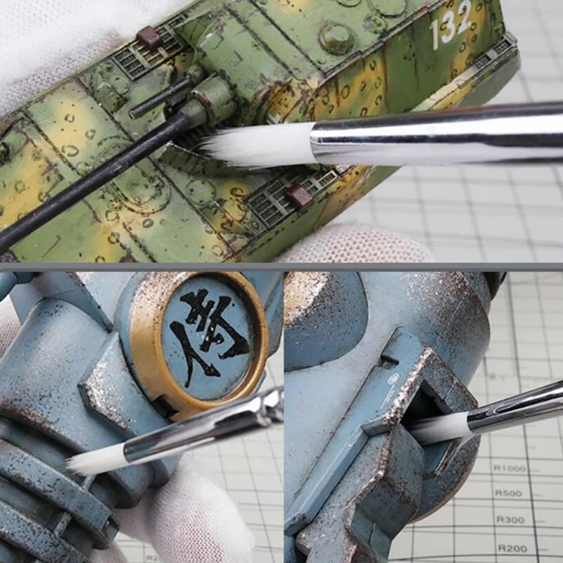 1PC 빠른 깨끗한 부식 저항 청소 보조 취미 모델 빌딩 DIY 액세서리 도구 에어 브러시 청소 브러시