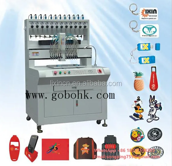 

LX brand Supply Soft PVC Label Making Machine/Rubber PVC Patches Automatic Machine