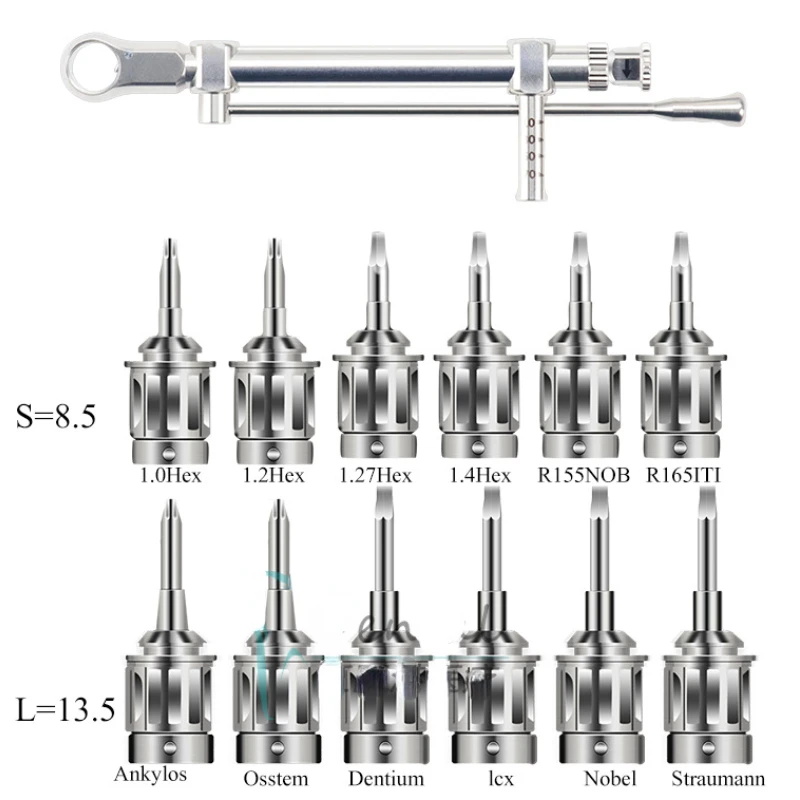 1 Набор для восстановления зубных имплантов, универсальный ящик для инструментов, гаечный ключ для зубных имплантов, универсальный динамометрический ключ для ротовой полости, стоматологические аксессуары