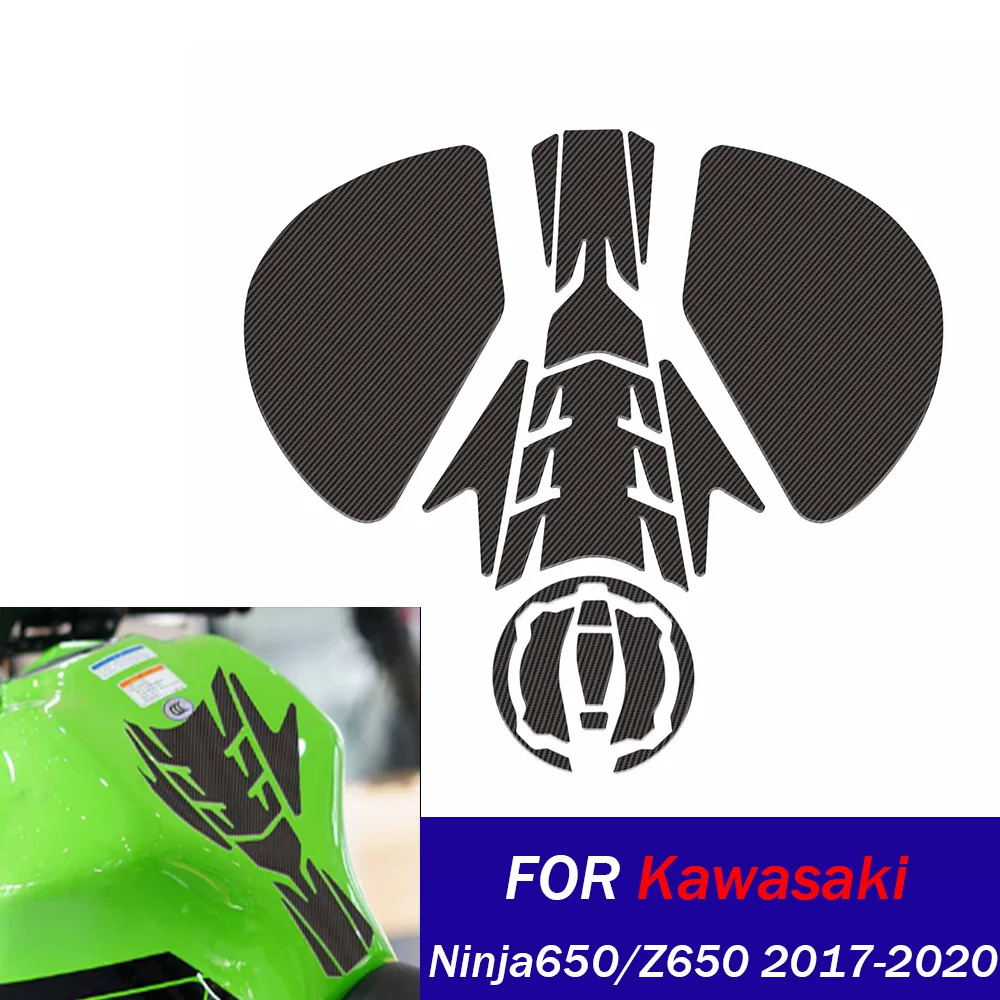

For Kawasaki Ninja650 Z650 2017-2020 Protection Gas Scratch-resistant Adhesive Decal Fuel Tank Pad Motorcycle Sticker ﻿