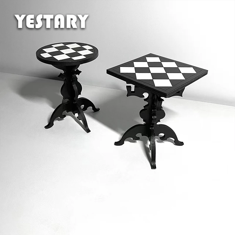 

YESTARY BJD Dolls Tables DIY Material Kit Miniature Furniture For Dollhouse Goth Dollhouse Wood Furniture For 1/12 1/6 1/3 Doll