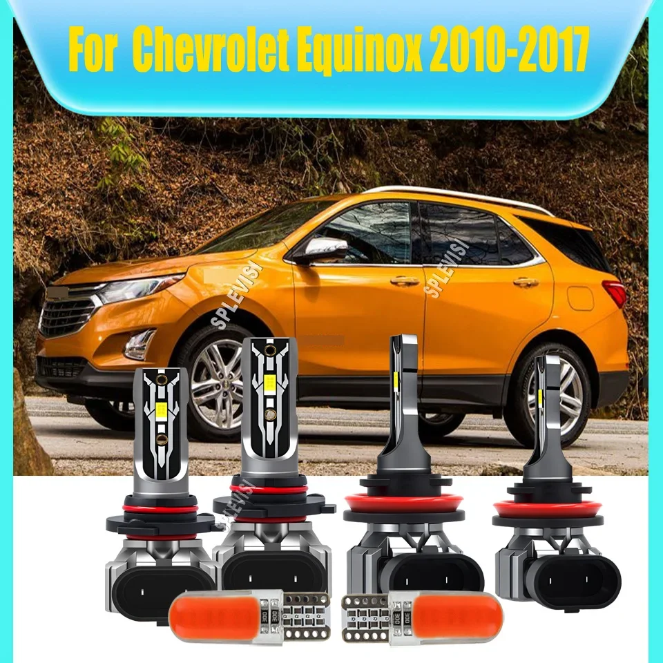 

9005 H11 LED White Headlight - Excellent Penetration in Rain/Fog/Snow For Chevrolet Equinox 2010 2011 2012 2013 2014 2015-2017