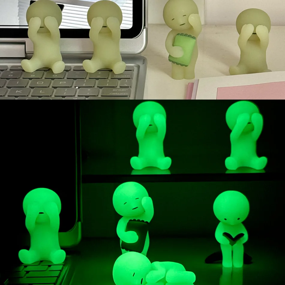 Überraschungsgeschenk Blindbox Actionfiguren Schlafzimmer-Serie Mehrere Puppen Grün Nachtleuchtend Mysteriöse Dekoration Modellspielzeug – Detail 10