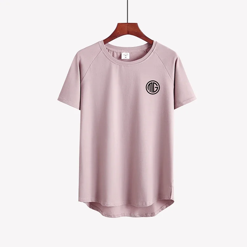 Summer Men Short Sleeve Cotton Breathable Crew Neck Gym Workout Muscle Slim Fit Fitness Bodybuilding Casual Pumping Iron -shirt