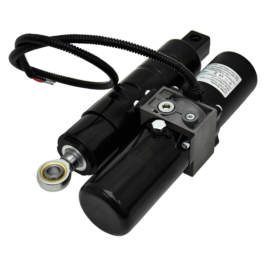 Electric hydraulic push rod 12V, 24V, 1 ton industrial high-torque agricultural curtain door for pressing garbage direct current