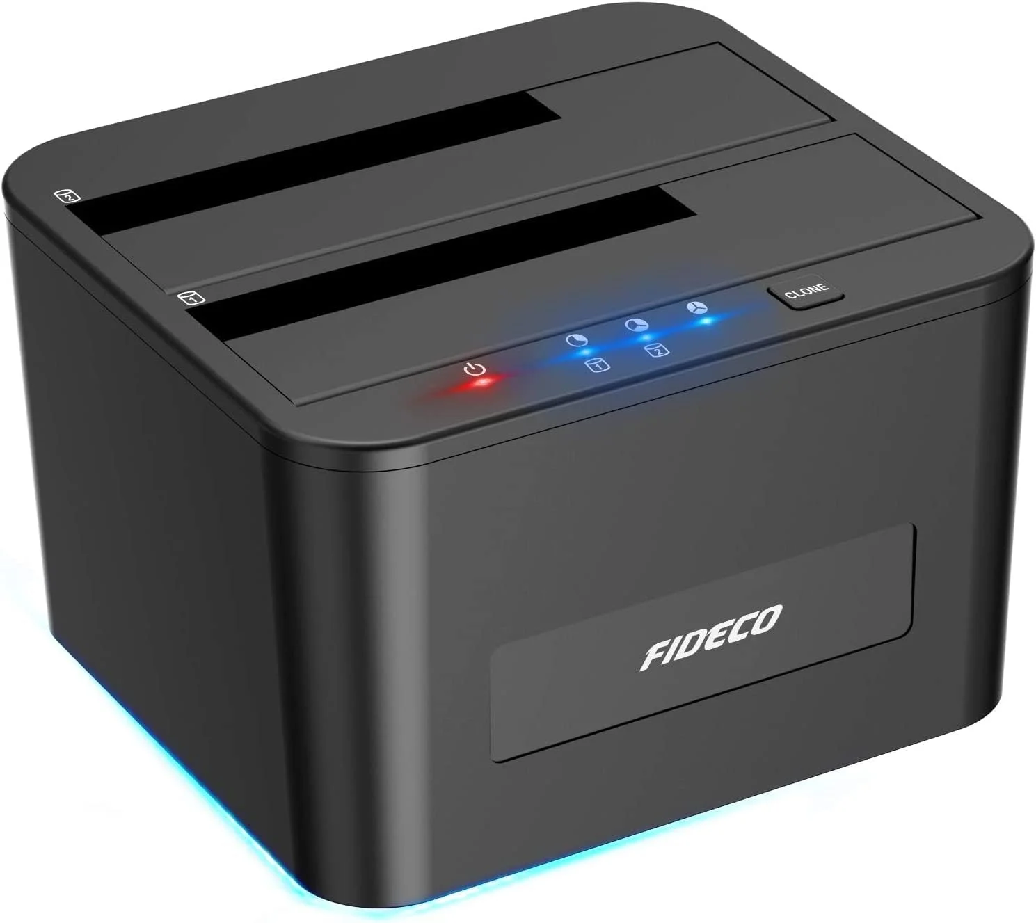 USB 3.0 Dual Bay SATA HDD Docking Station for 2.5/3.5 Inch Plastic Case 5GBps Transfer Rate 16TB MAX Capacity One Touch Clone