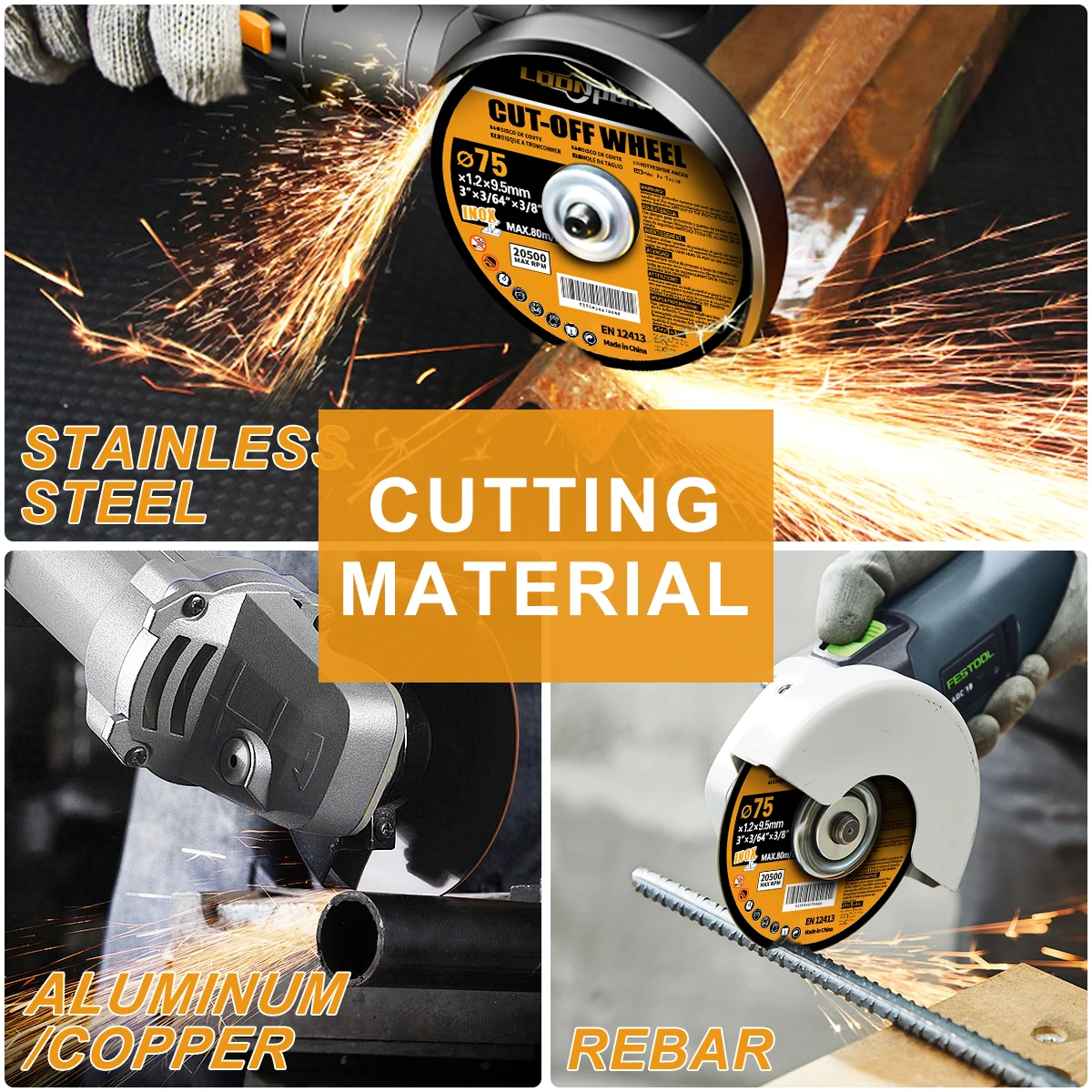 Imagem -05 - Angle Grinder Polimento Rodas Grupo Arbor Corte e Rebolo Kit 8