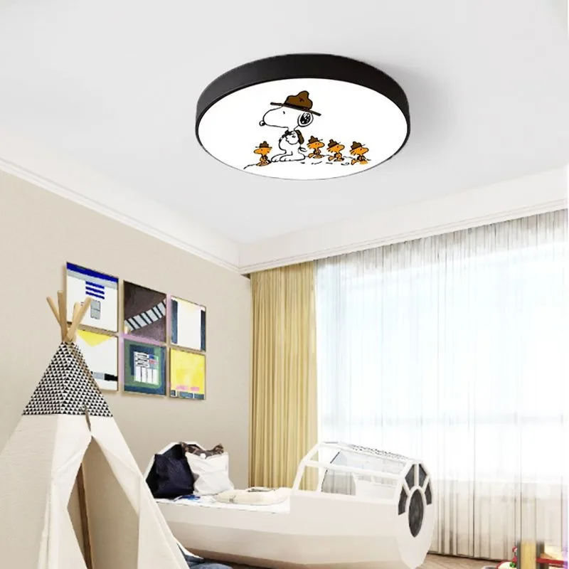 

Snoopy cartoon animation ceiling light LED bedroom creative eye protection energy saving girl boy room light gift wholesale