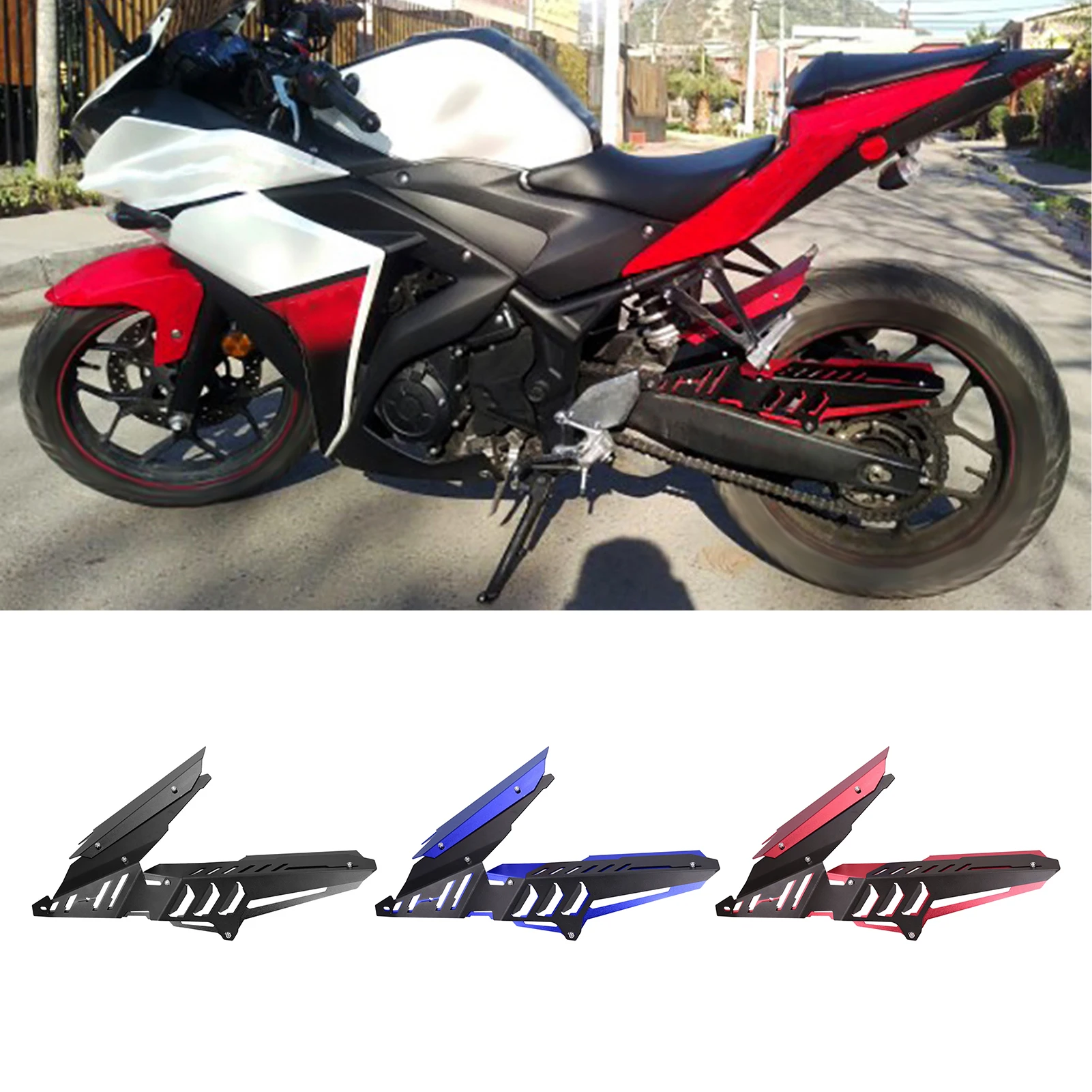 

Задняя крышка цепи из алюминиевого сплава с ЧПУ для YZF-R25/YZF-R3/MT-25/MT-03