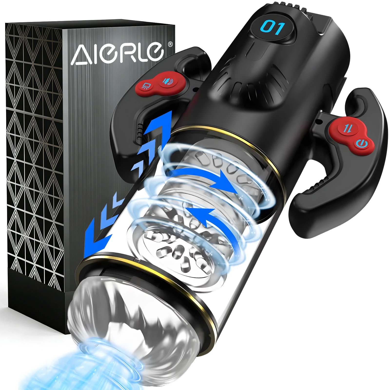 Automatic Man Masturbator With Handle Blowjob Masturbation Vagina Pocket Pussy Penis Oral Sex Machine Toys For Man Adults 18