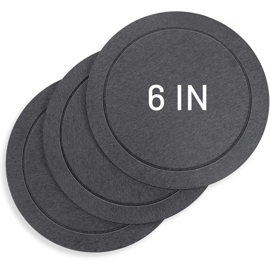 

MUDEELA Блюдцы для растений с диатомовой землей для использования в помещении и на открытом воздухе, 3 упаковки из 6 дюймов, круглый поднос для растений, блюдо для растений, тарелка для ловли брюк