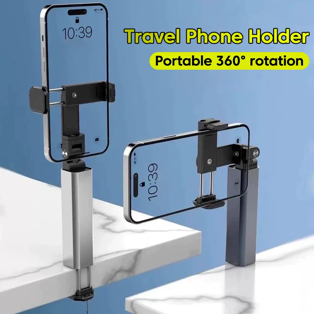 

Дорожный держатель для телефона, держатель для телефона в самолете, портативное складное крепление, палка для селфи, регулируемый вращающийся держатель для телефона iPhone Samsung