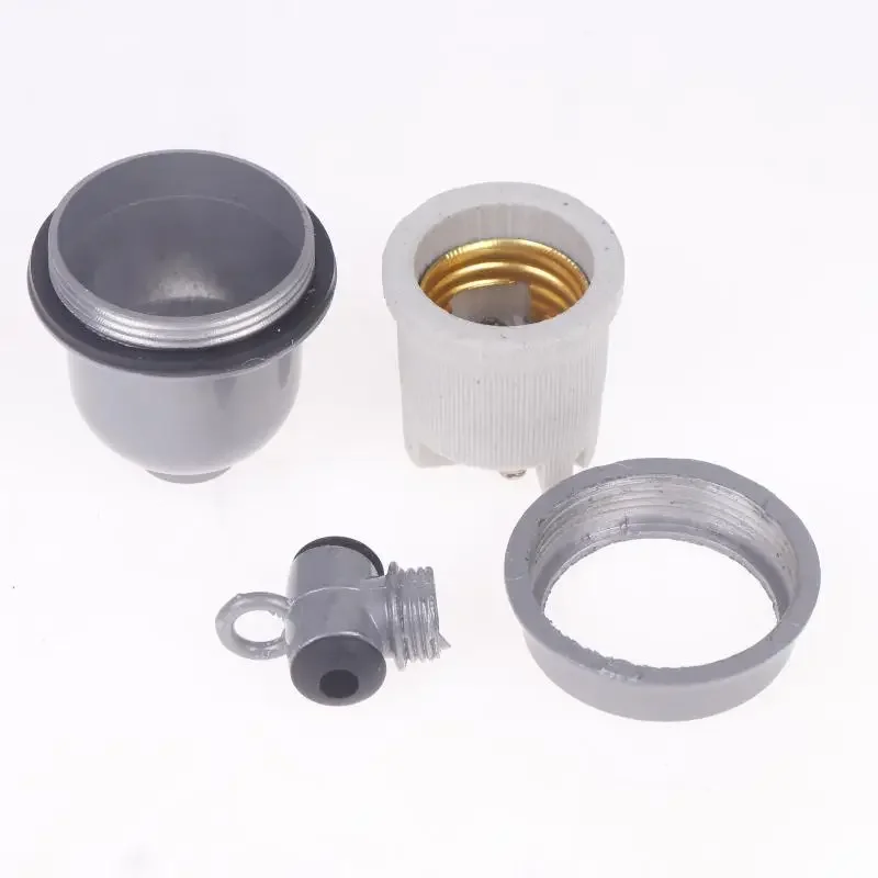 Convertitore adattatore per spina a vite con portalampada per riscaldamento animale con presa di luce E27 isolata in ceramica da 1 pezzo per riscaldamento industriale