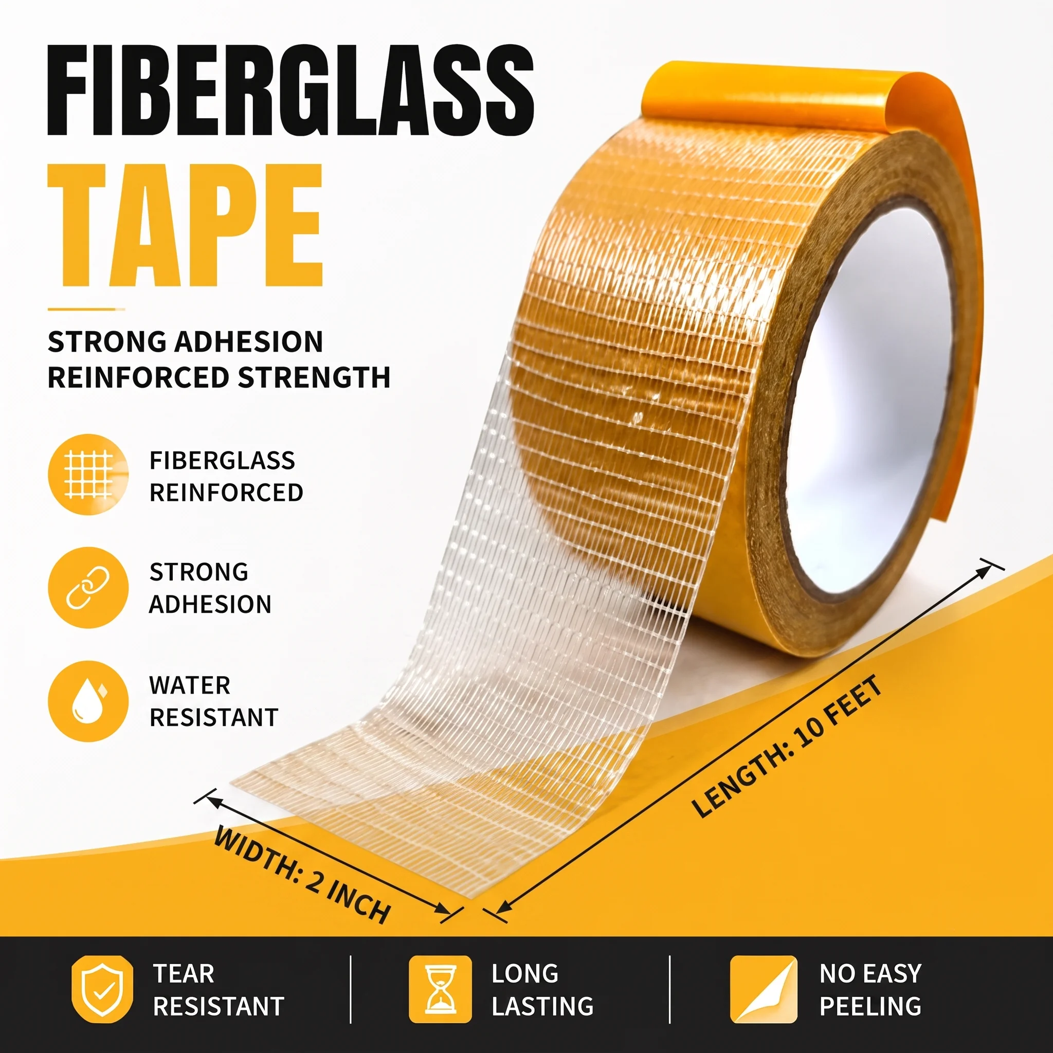 Double Sided Fabric Tape Heavy Duty,Double Stick Carpet Tape Fabric Tape