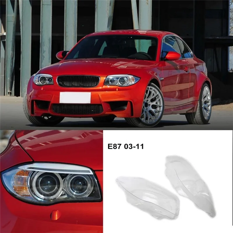 

Highly Recommended Side Headlight Cover Lens Housing For BMW E81 E82 E87 E88 2003-2011 Front Head Light Lamp Shell Lampshade