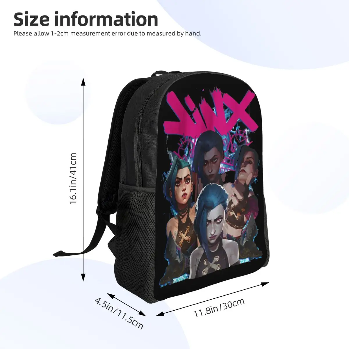 Kid's Arcane Jinx Game Fans Lover Backpack Preschool Kindergarten School Bags for Boys and Girls