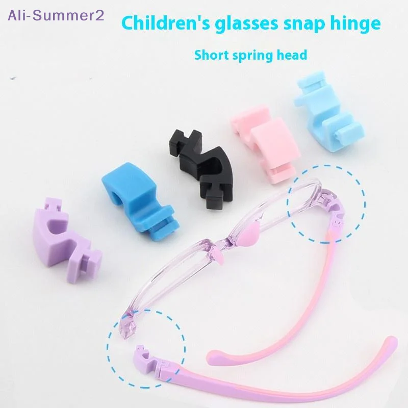 Children's Silicone Glasses Legs Glasses Arm Anti-Slip Snap-on Eyeglasses Arm Replacement Multiple Color Silicone Glasses Legs