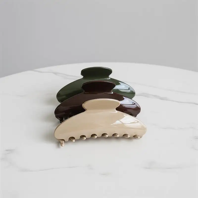 

New Acetate Hair Claw Clip Large Shark Style Sturdy Hold for Thick Hair Retro Korean Design