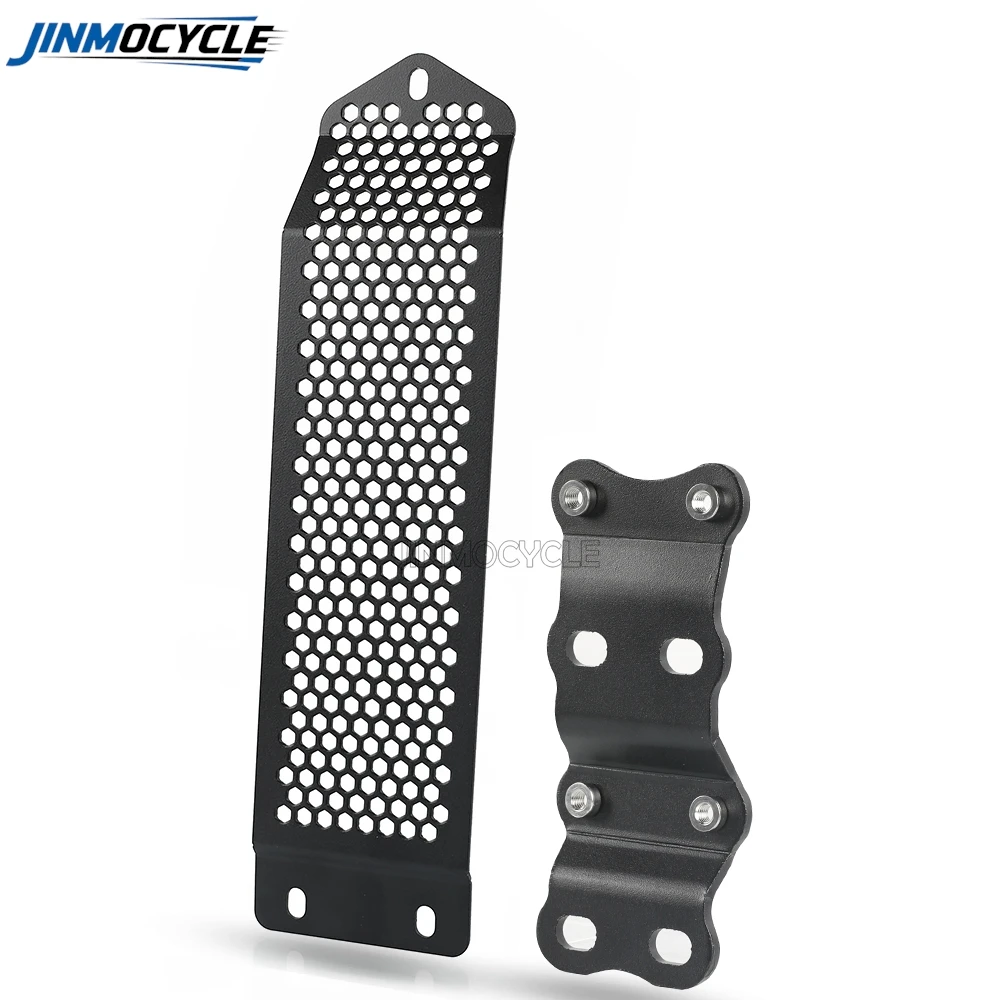 For Thruxton Bonneville T100 T120 Thruxton Skid Plate Bash Frame Guard Front Spoiler Radiator Guard Cover Dual System Protection