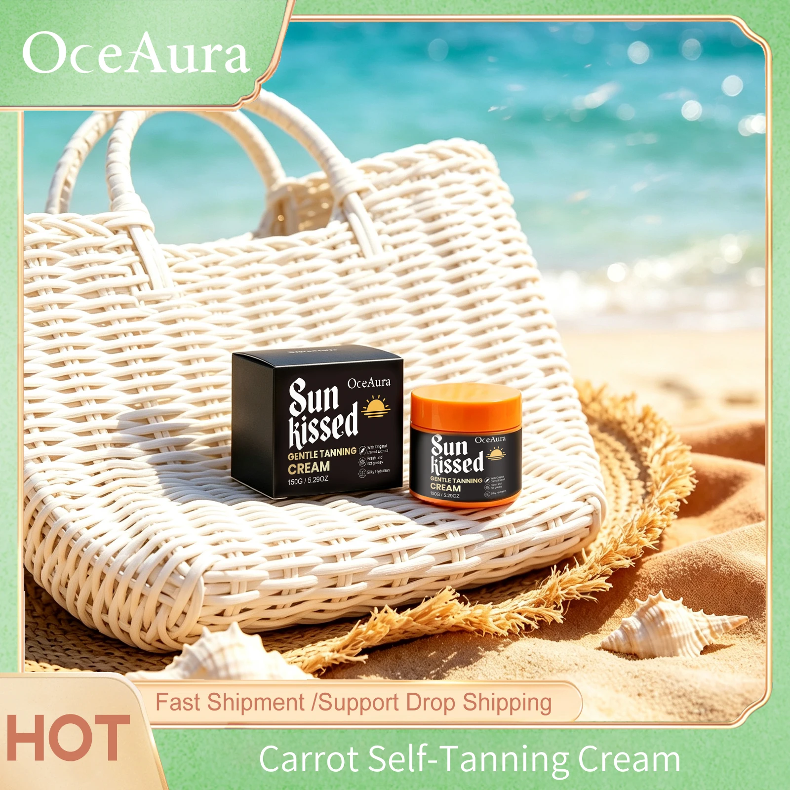 Waterproof Self-Tanning Cream Lasting Beach Outdoor Sunless Daily Sunbathing Charming Sexy Body Bronzer Beauty Skin Care Creams