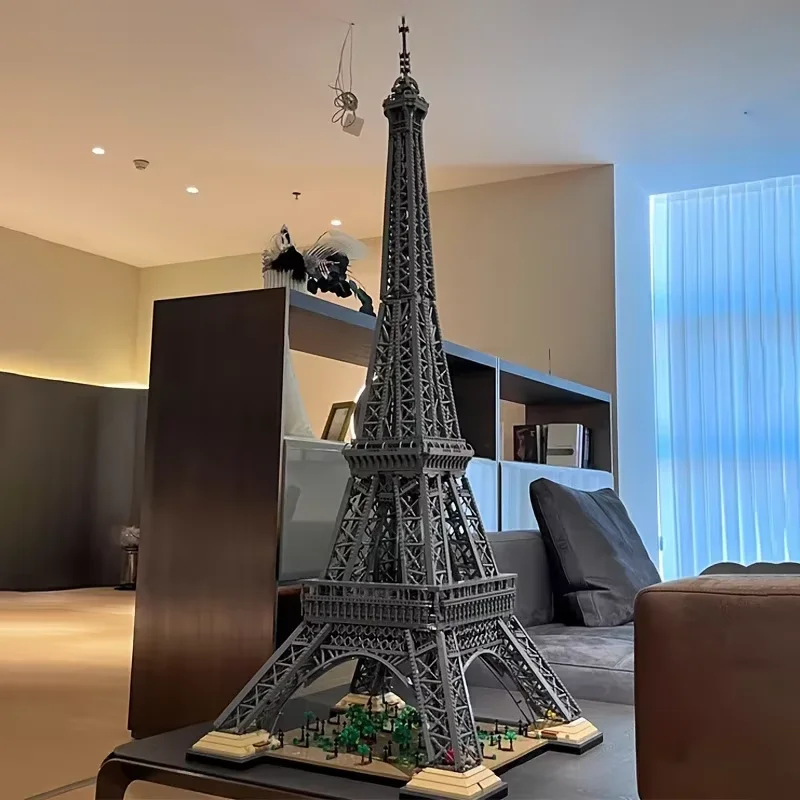 

In Stock 1.5M Tall Eiffel Tower 10001pcs PARIS Famous Architecture Rebrickable For Adults Gifts