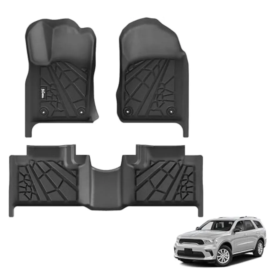 

Всепогодные напольные коврики из TPE для Dodge Durango 2016-2026 и Jeep Grand Cherokee 2016-2021, изготовленные на заказ, аксессуары для автомобиля
