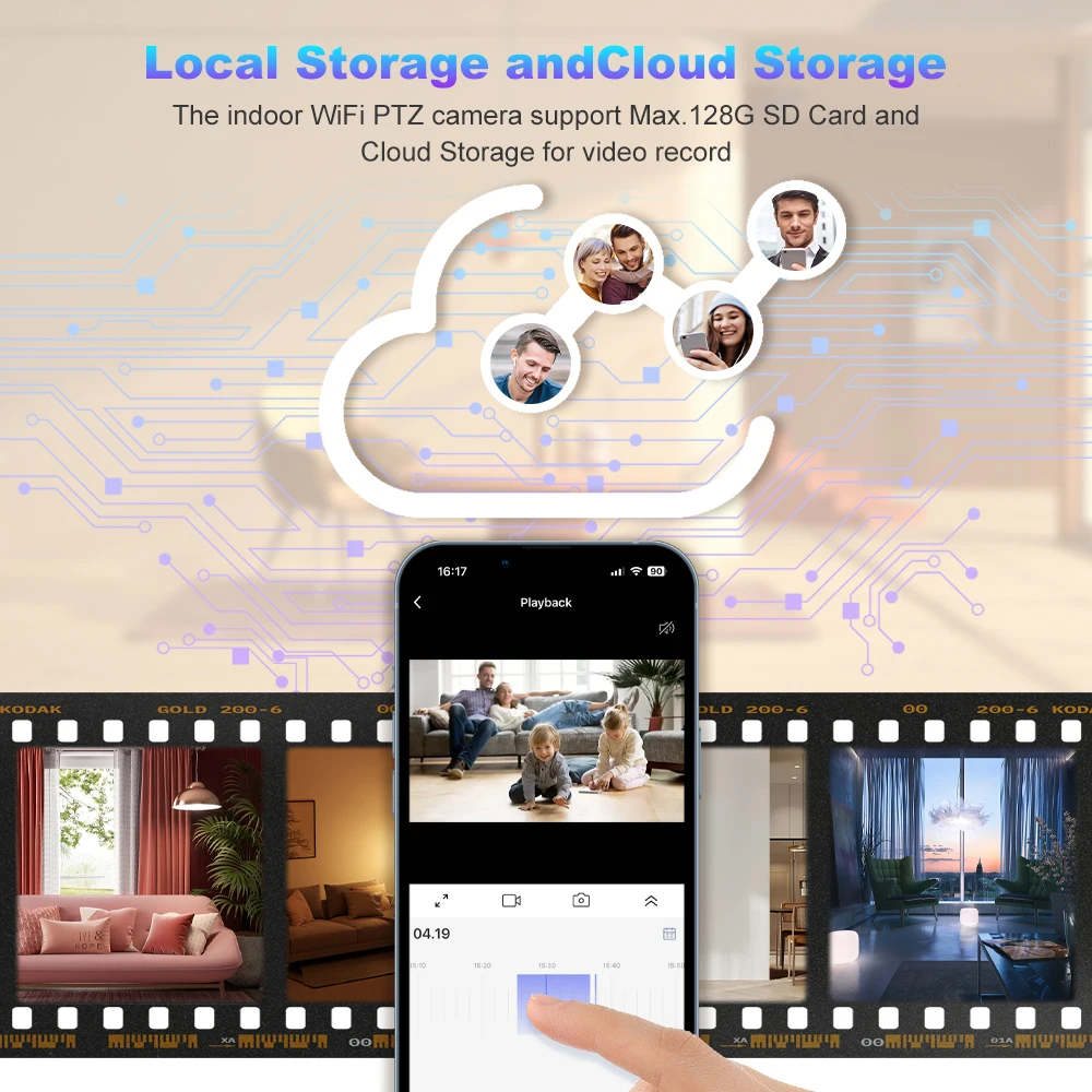 2.4G/5G Tuya WiFi Camera Smart Home Indoor Wireless Telecamera di sorveglianza di sicurezza Auto Tracking Baby Monitor CCTV IP Camera