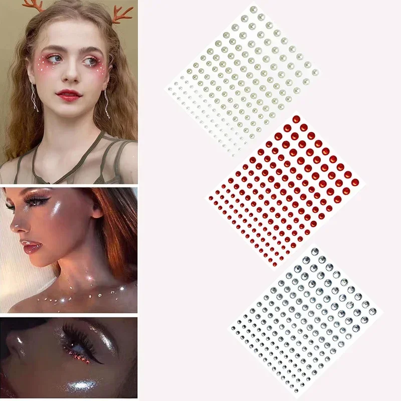 Festival Makeup Diamond Decorations Body Face DIY Crystal Gems Self-adhesive Rhinestone Tattoo Sticker Acrylic Eyeshadow Sticker