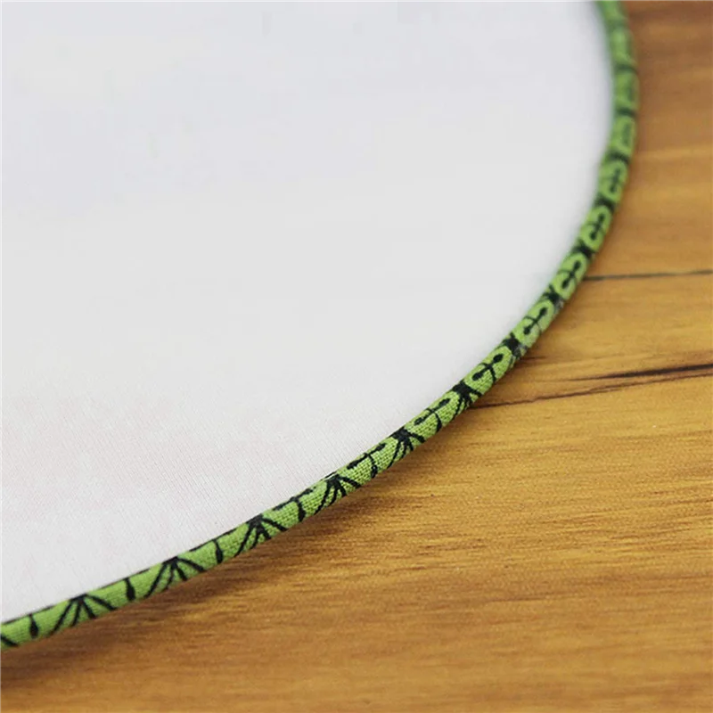 

ABUP-30 Pcs 21Cm Blank Fan Children's DIY Painting Fan Silk Cloth Fan Plastic Hand Handle Round Fan