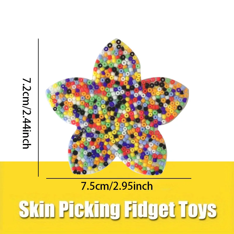 나비/아이스크림 스팽글 피부 긁기 장난감 스퀴시 실리콘 감각 완화 항불안 장난감