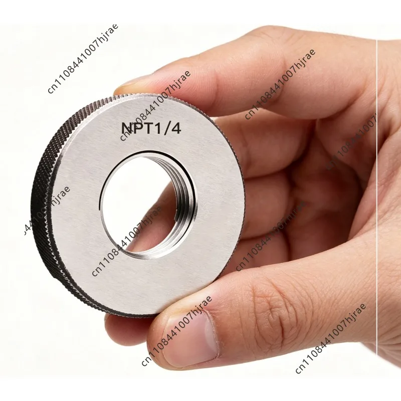 Taper Thread Plug Ring Gauge GO NO GO Limit Gauge NPT PT RC Pipe Thread Detection Measuring Tool