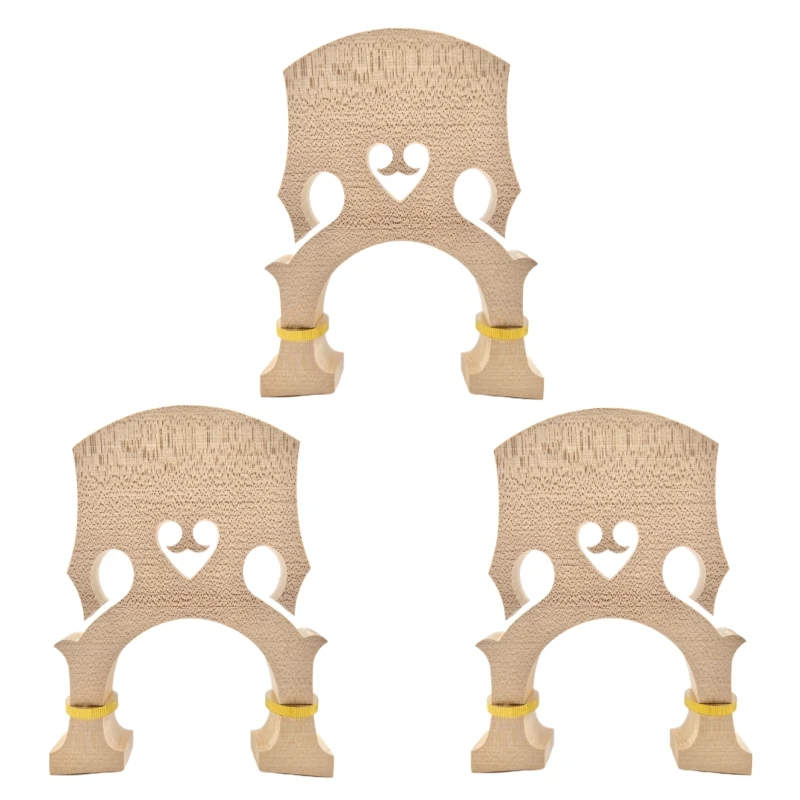 1/3PCS Adjustable Cello Bridge 4/4 3/4 1/2 Maple wood Height Cello parts Accessories