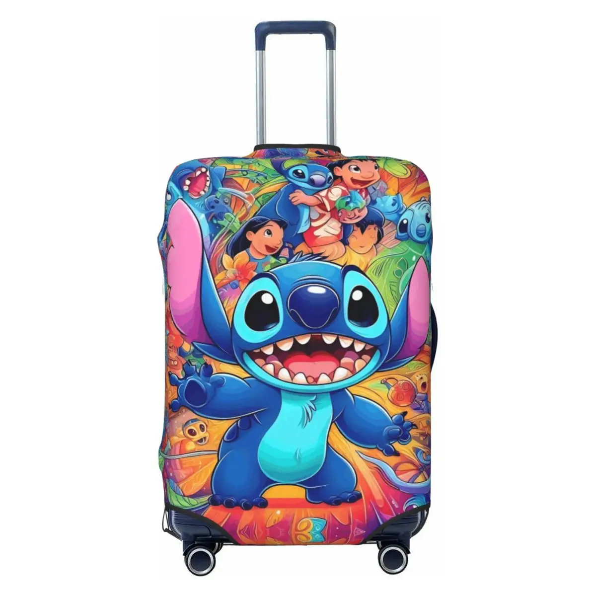 

Custom S-Stitches Manga Comic Travel Luggage Cover Elastic Hot Suitcase Cover Protector Fit 18-32 Inch