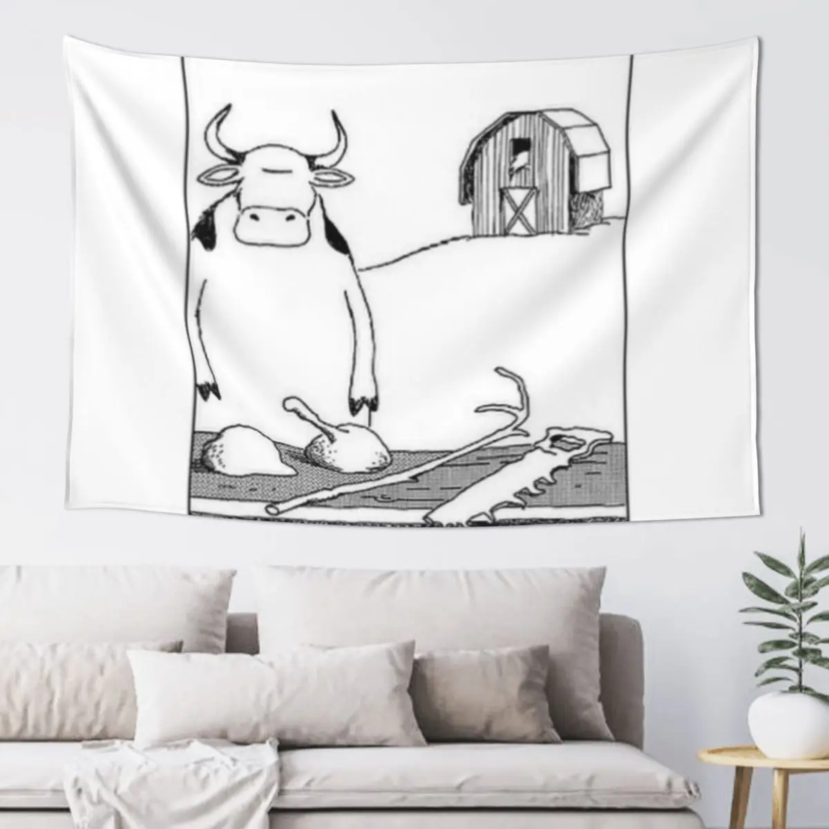 

Cow tools Tapestry Tapete For The Wall Room Decoration Aesthetic Aesthetic Room Decor Korean Tapestry
