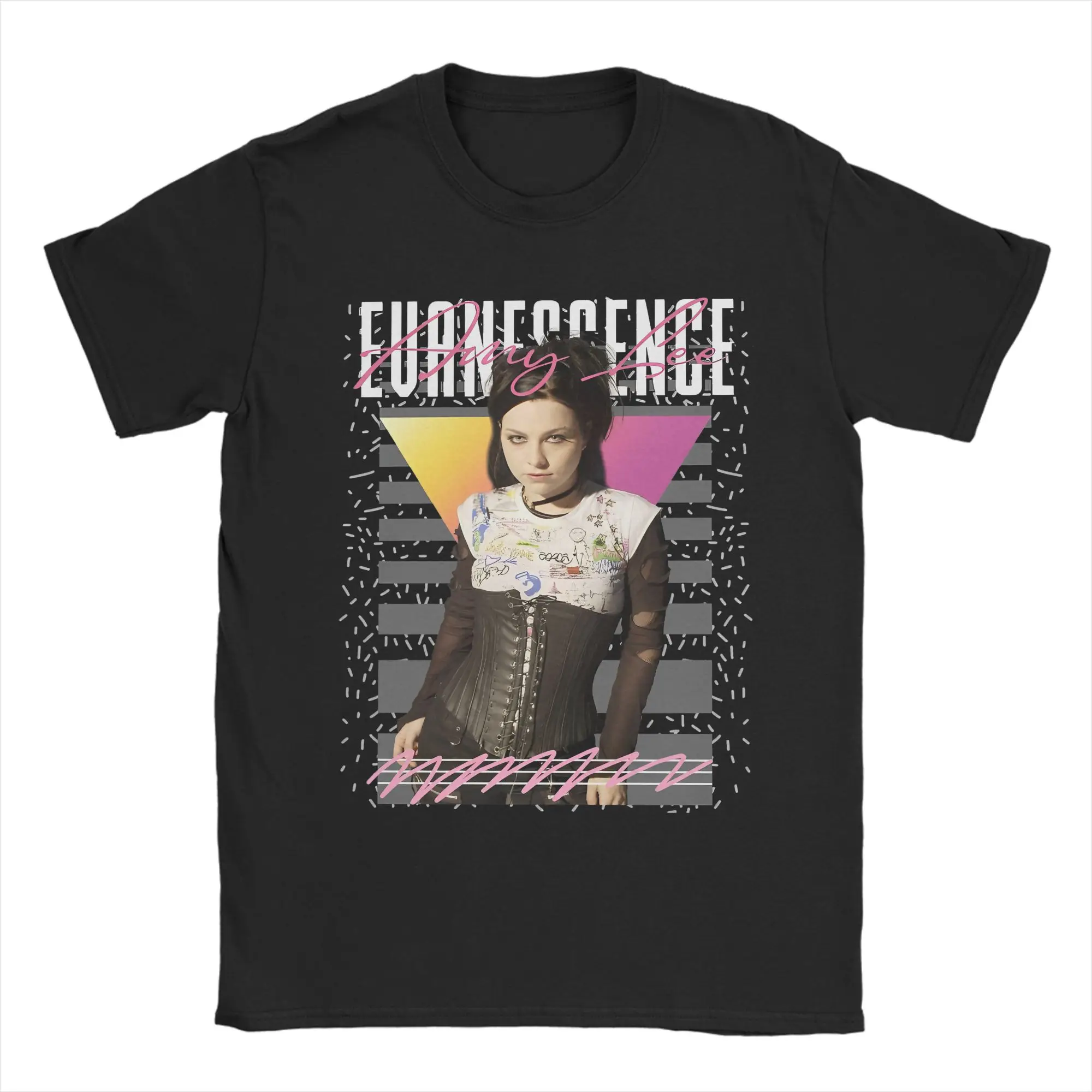 Evanescences Frozen Notes and Crimson Eyes T Shirts Pure Cotton Hipster T-Shirt Crew Neck  Tees Short Sleeve Clothing Plus Size