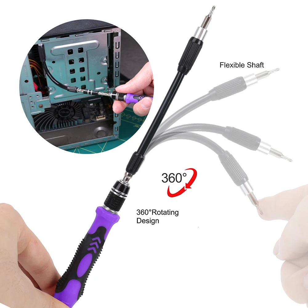 170 In 1 Precision Screwdriver Set Magnetic Screw Driver Bits Torx Hex Bits Computer Phone Professional Handle Repair Tool Kit